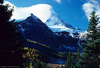 Mount Assiniboine and a passing storm, Mount Assiniboine Provincial Park, British Colombia, Canada