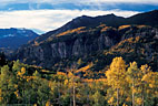 A view across the canon of the San Miguel River, from the Rim Trail at Sunshine Campground.