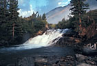 Small waterfall near South Mineral Creek Campground