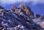 Southeast View of Rabbit Ear Spires in Winter - Eastern Organ Mountains, New Mexico