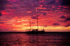 Memorable sunset at Astrolabe Reef, Kadavu, Fiji