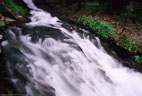 Fast water of a stream in Blaine Basin.