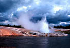 Riverside Geyser at Yellowstone National Park, Wyoming